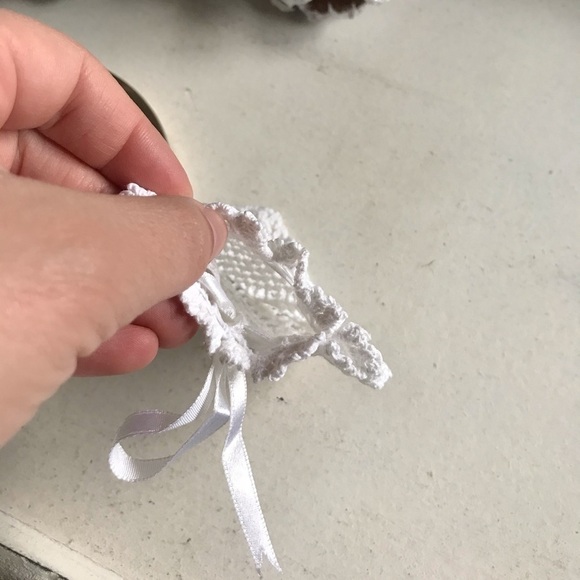 NWT Handmade Crochet Heart Pouch - Picture 4 of 4